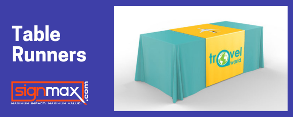 Fabric Table Runners - Table Covers - Printed in Full Color - Wholesalebannerz.com